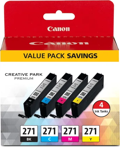 Vista 15 de Canon CLI-271XL Depósito de tinta negra genuino, compatible con impresoras MG6820, MG6821, MG6822, MG5720, MG5721, MG5722, MG7720, TS5020, TS6020