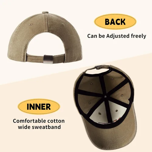 Vista 5 de Lindas gorras de béisbol bordadas para niños y niñas, de algodón lavado, ajustable, estilo vintage, snapback, para niños y niñas, de 3 a 8 años