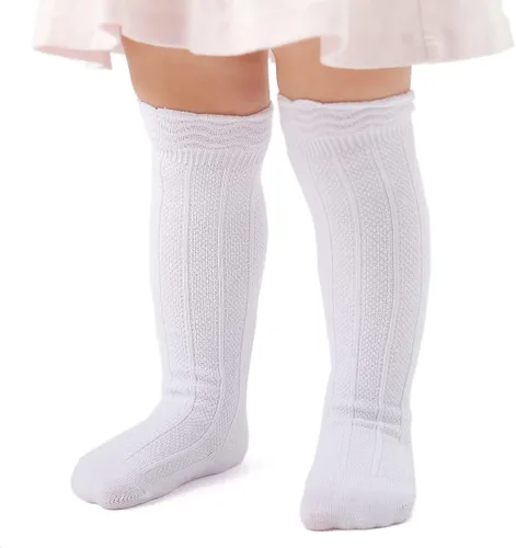 Vista 66 de EPEIUS Calcetines altos hasta la rodilla para bebés y niños pequeños (paquete de 3/5)
