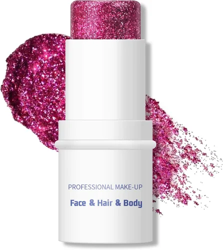 Vista 18 de KYDA Barra de purpurina corporal, gel grueso con purpurina para rostro y cabello corporal, pintura holográfica brillante de lentejuelas de sirena