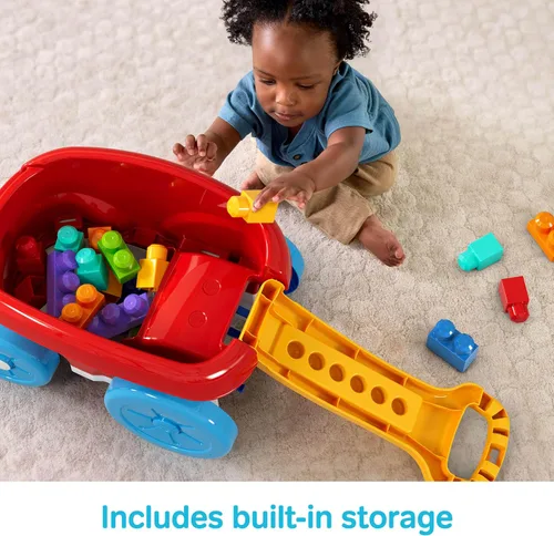 Vista 5 de MEGA BLOKS First Builders Block Scooping Wagon - Bloques de juguete