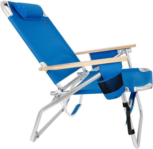 Vista 6 de Silla de playa Big Jumbo de aluminio, extra grande, resiste hasta 500 libras