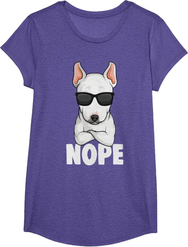 Vista 65 de Camiseta de perro Bull Terrier para niños y mujeres, Negro