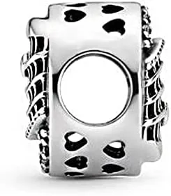 Vista 3 de pandora 925 plata esterlina colgante DIY nuevo color plata roma coliseo calado encantos granos ajuste pandora original pulseras colgante de joyería