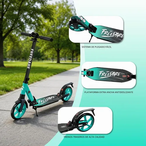 Vista 4 de FREEDARE Foldable Kick Scooter for Ages 8+ Kid & Teens, Adults, Multi