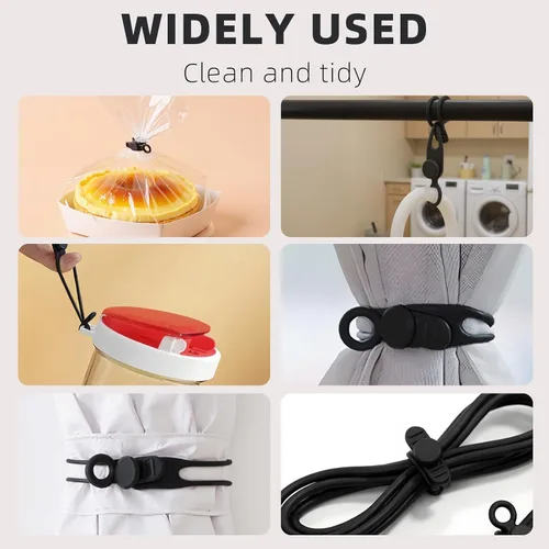 Vista 5 de Organizador de cables - Nueva brida elástica de silicona 2026: un sujetador de cable reutilizable diseñado específicamente para agrupar y asegurar