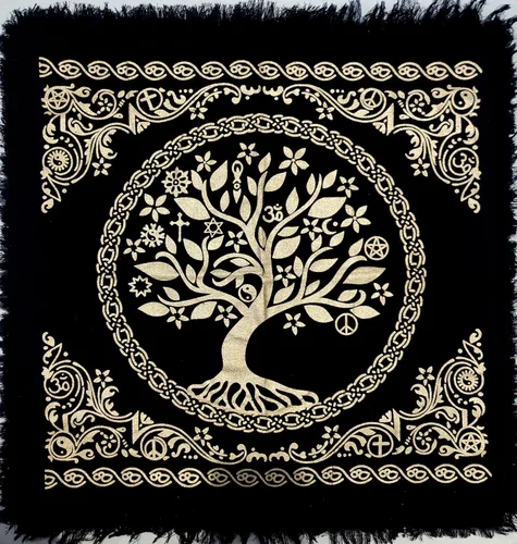Vista 15 de CRAFT KALA Tarot Altar - Mantel especial de adivinación para hombre, cueva, pegan, habitación, bar, decoración de pared para el hogar, Wiccano, tela