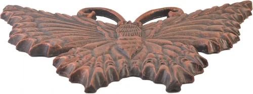 Vista 2 de COLIBROX Piedra de paso de mariposa decorativa bronce hierro fundido patio y jardín