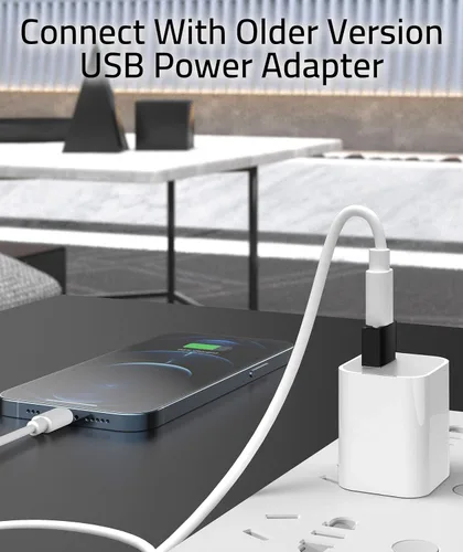 Vista 5 de Syntech - Adaptador USB C hembra a USB macho, paquete de 3 unidades, convertidor de tipo C a USB A, compatible con iPhone 17/16/15/14/13 Pro Max