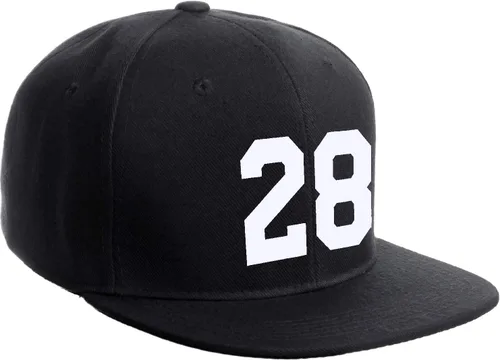 Vista 20 de Número de equipo modificado para requisitos particulares del jugador del color del sombrero del Snapback de la visera plana clásica de la visera