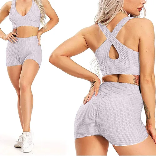 Vista 4 de HJYUZP Wide Leg Yoga Pants for Women Waisted Women Shorts High Lifting Short Yoga Butt Yoga Pants for Women Loose Fit Low