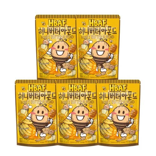 Vista 4 de [HBAF] Nuez de almendras crujientes de maíz horneado coreano Nutritivo y sin gluten Almuerzo para niños después de la escuela, trabajo, viaje