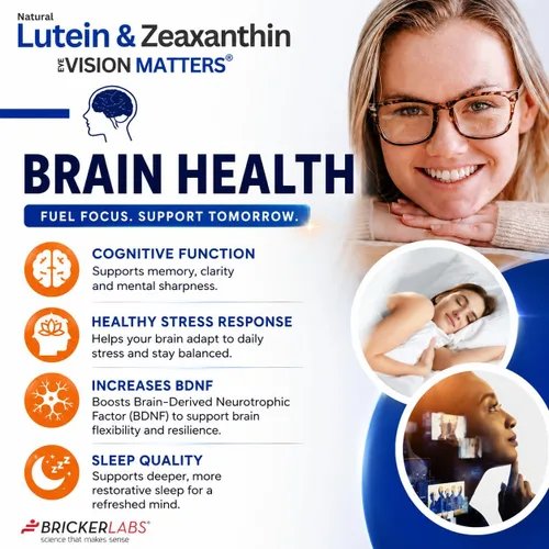 Vista 7 de Bricker Labs Suplemento ocular de luteína natural + zeaxantina – Apoya la salud de los ojos, el cerebro y la piel con carotenoides maculares