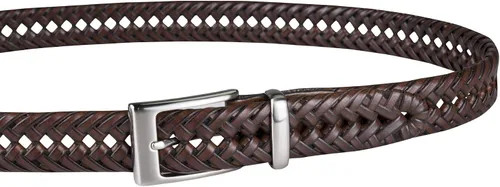 Vista 3 de Dockers - Cinturón de vestir y casual de cuero trenzado para hombre