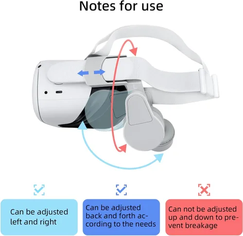 Vista 8 de Mcbazel Orejeras ajustables para Oculus Quest 2 mejoran el efecto de sonido accesorios Oculus Quest 2 orejeras de sonido compatibles con correa