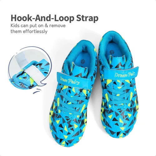 Vista 3 de DREAM PAIRS Zapatos de fútbol para niños y niñas, zapatos de fútbol para niños pequeñosniños grandes