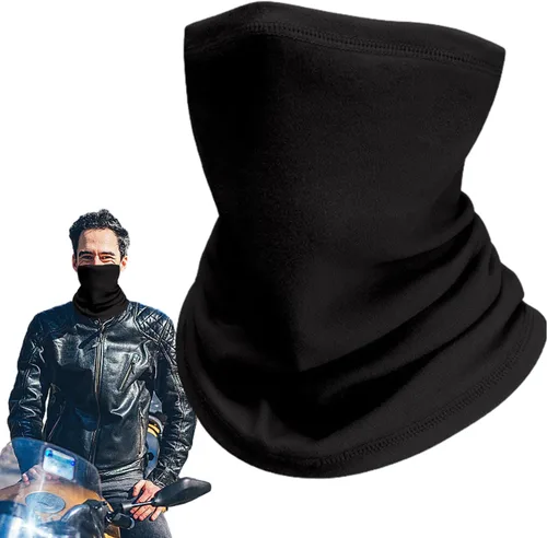 Vista 6 de BBAUER Bufanda para el cuello, bufanda de invierno resistente al viento, absorbe la humedad, transpirable
