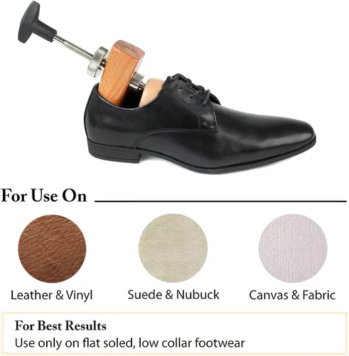 Vista 3 de FootFitter - Juego de camillas de zapatos de 2 vías para zapatos