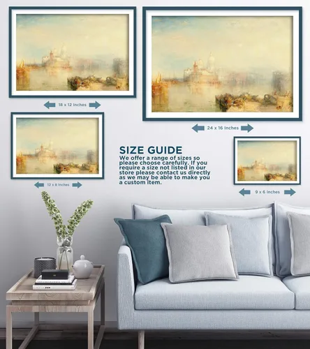 Vista 7 de William Turner - Venice The Dogana and San Giorgio Maggiore (1834) - Painting Photo Poster Print Art Gift - J. M. W. Turner Joseph Mallord