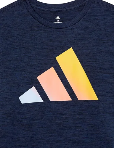 Vista 3 de adidas Camiseta icónica de poliéster de manga corta para niño