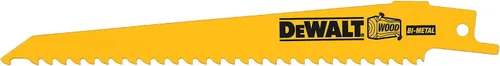 Vista 12 de DEWALT Hojas de sierra recíproca, parte trasera cónica, 6 pulgadas, 3 TPI, paquete de 5 (DW4801)