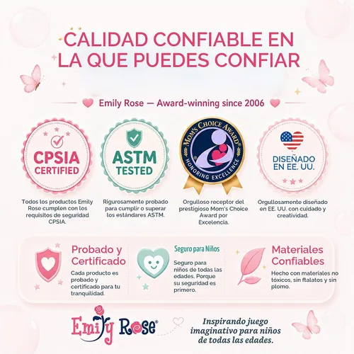 Vista 7 de Emily Rose - Juego de cama y armario para muñecas de 18 pulgadas con perchas y almacenamiento