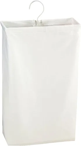 Vista 11 de Household Essentials Bolsa de lavandería para colgar en la puerta, bolsa de lona lavable con asa de bucle, capacidad para dos cargas de lavandería