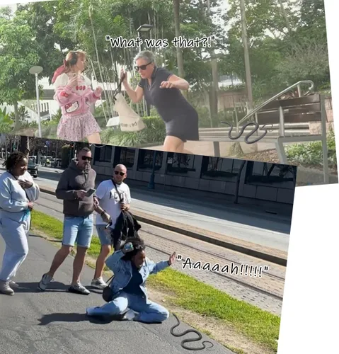 Vista 4 de Broma de serpiente con clip de cuerda, serpiente falsa en una broma de cuerda, broma de serpiente de goma realista para burlas de amigos, mantener a