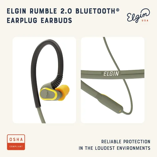 Vista 9 de Elgin Auriculares Bluetooth Rumble Gen 2, tapones inalámbricos con puntas