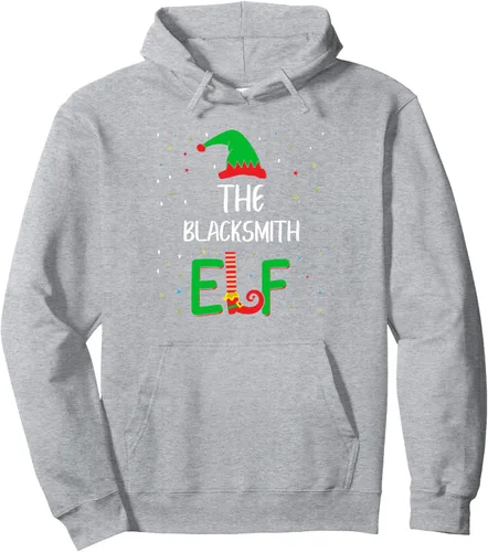 Vista 3 de Blacksmith Elf Family - Pijama de Navidad a juego con capucha