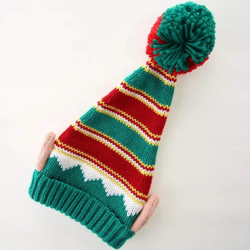 Vista 7 de LMLALML Sombreros de Navidad para mujeres, niños y hombres, elegante, de punto, cálido, divertido gorro para Año Nuevo, fiesta festiva