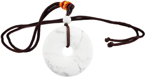 Vista 2 de SUNYIK Collar con colgante de piedra preciosa natural de la suerte para mujeres y hombres, collar de amuleto de cristal curativo para unisex