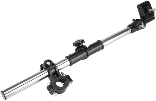 Vista 8 de Soporte de montaje de paraguas ajustable de 360°, soporte de montaje elástico de acero inoxidable, soporte de conector de paraguas para cochecito