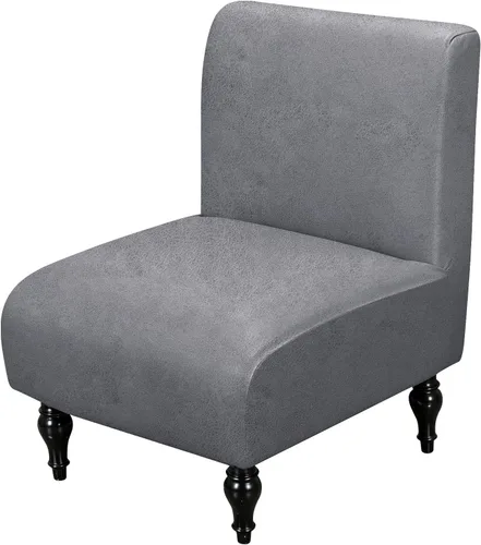 Vista 16 de ANARACHON Funda para silla decorativa sin brazos, extraíble, lavable, antideslizante, protector de muebles para el hogar, hotel, sala de estar
