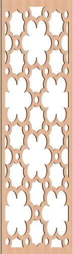 Vista 162 de 9 3/8"W x 24 3/8"H x 1/4"T Southgate Decorativos Paneles De Pared De Madera Calado, Abedul