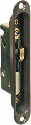 Vista 5 de FPL #3-45-S Cerradura de muesca de repuesto para puerta de vidrio deslizante, Dorado