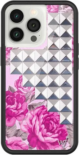 Vista 29 de Fundas Wildflower - Compatibles con Apple iPhone 13 Pro Protector de goma negro, certificado de prueba de caída de 4 pies, propiedad de mujeres