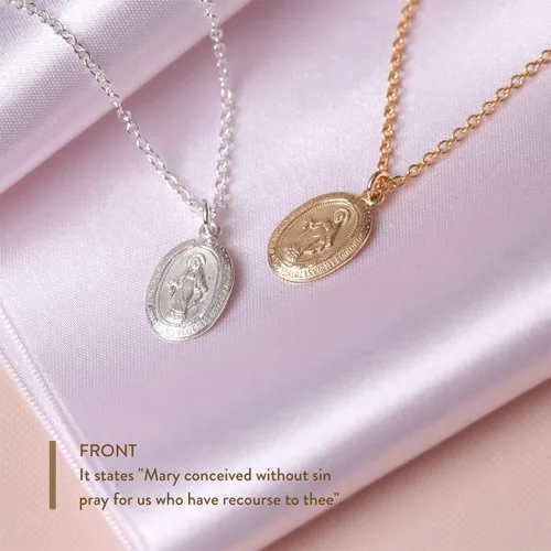 Vista 2 de BENIQUE Collar delicado para mujeres y niñas plata de ley 925 maciza o metales rellenos de oro de 14 quilates cadena fina colgante significativo