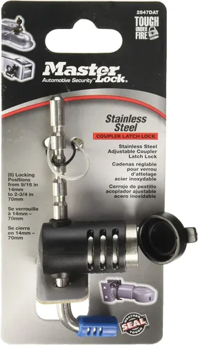 Vista 2 de Master Lock 2847DAT Candado Ajustable de Acero Inoxidable, Paquete de 10