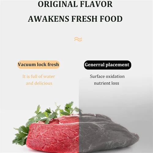 Vista 4 de Sellador al vacío Máquina de sellado térmico de alimentos Preservación Preservación Hogar portátil Mejor envasado fresco Empaquetador