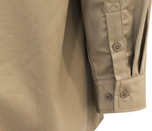 Vista 7 de BOCOMAL Camisas FR para hombre 7.5oz Camisa de soldadura resistente al Botones caqui
