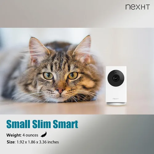 Vista 6 de cámara digital con paneo, inclinación y zoom, 1080p, para interiores, con wifi, cámara para bebés, monitor para mascotas