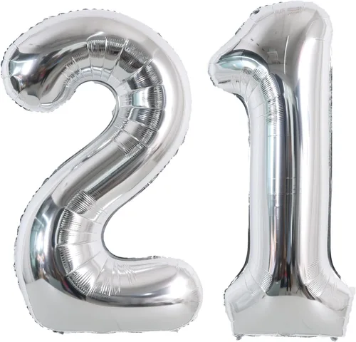 Vista 25 de Globos de números grandes, negros, de 40 pulgadas