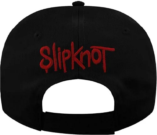 Vista 2 de Slipknot Gorra de béisbol clásica con logo bordado strapback, negro, Negro