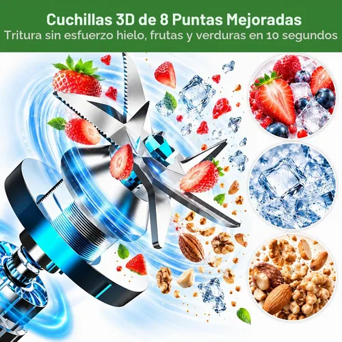 Vista 3 de Kitchen in the box Licuadora de 68 onzas – Batidoras de cocina de 1500 W, gran capacidad, licuadora profesional para hacer bebidas congeladas Negro