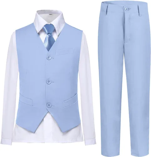Vista 65 de Conjunto de chaleco para niños, trajes formales, trajes de boda, ropa de vestir