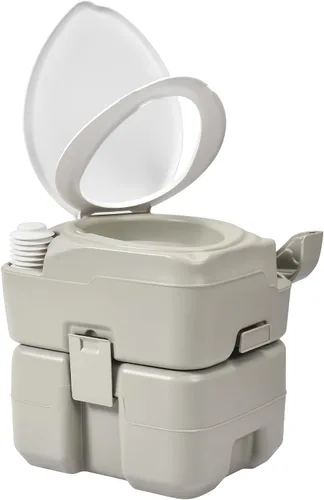 Vista 12 de YITAMOTOR Baño portátil de 6.34 galones para acampar con colección de papel Gris