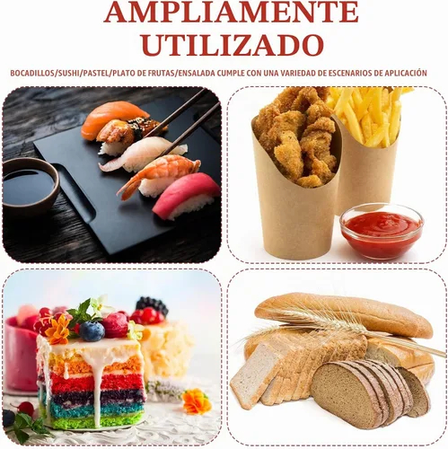 Vista 7 de Newtay 500 platos de bambú para aperitivos, bandeja de madera para servir