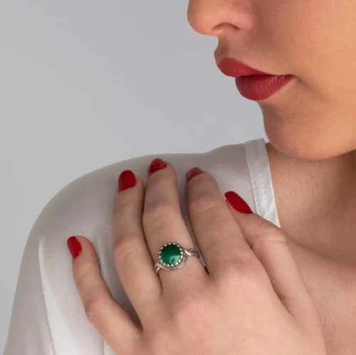 Vista 72 de 925 Sterling Silver Gemstone Rings for Women - Anniversary Rings for Women - Sterling Silver Rings for Women - Dainty Sterling Silver Rings