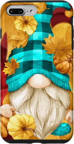 Vista 12 de iPhone 16 Buffalo Plaid Gnomie Cute Autumn Accessories With Fall Gnome Case